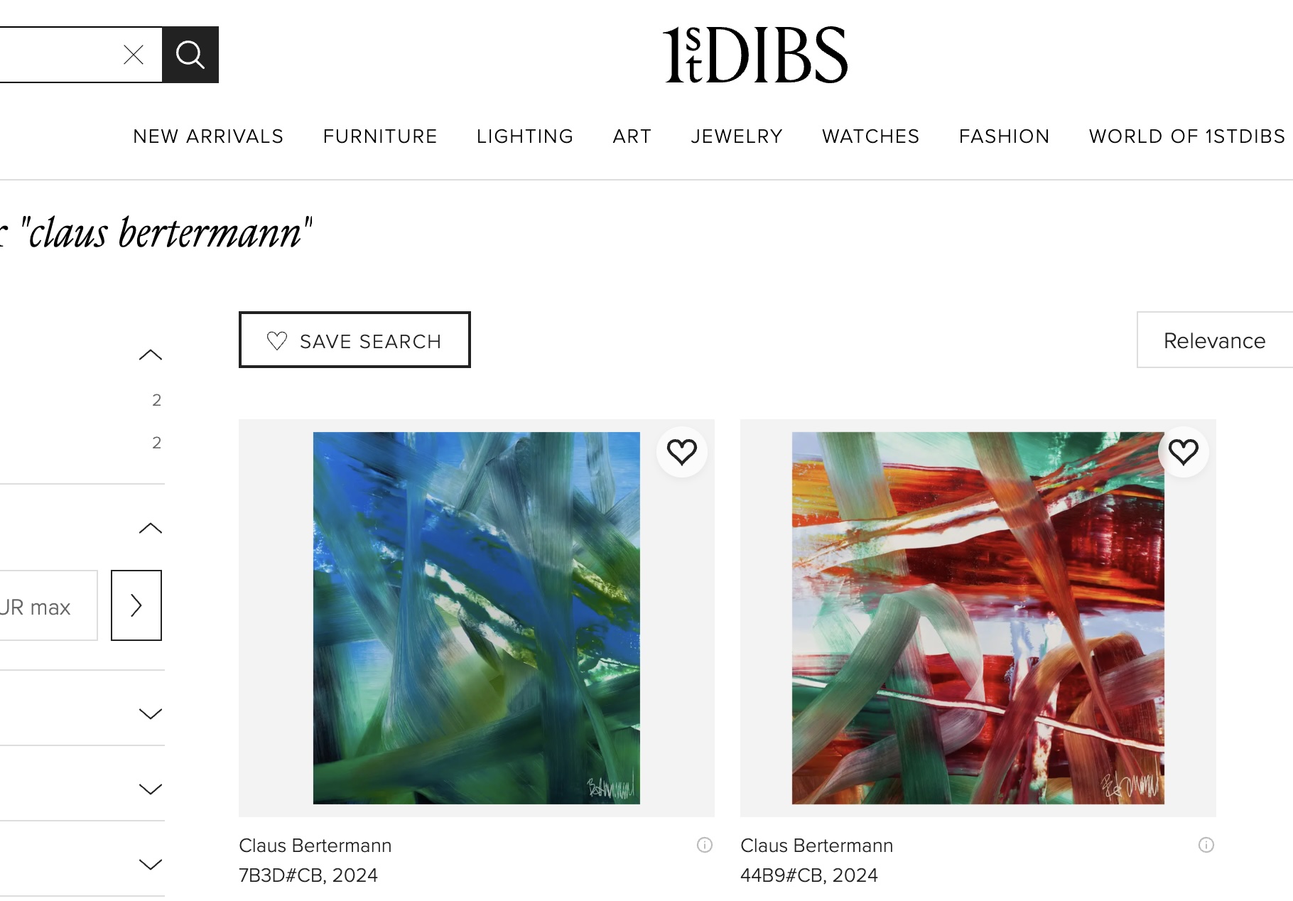 Claus Bertermann is now represented on 1stDibs