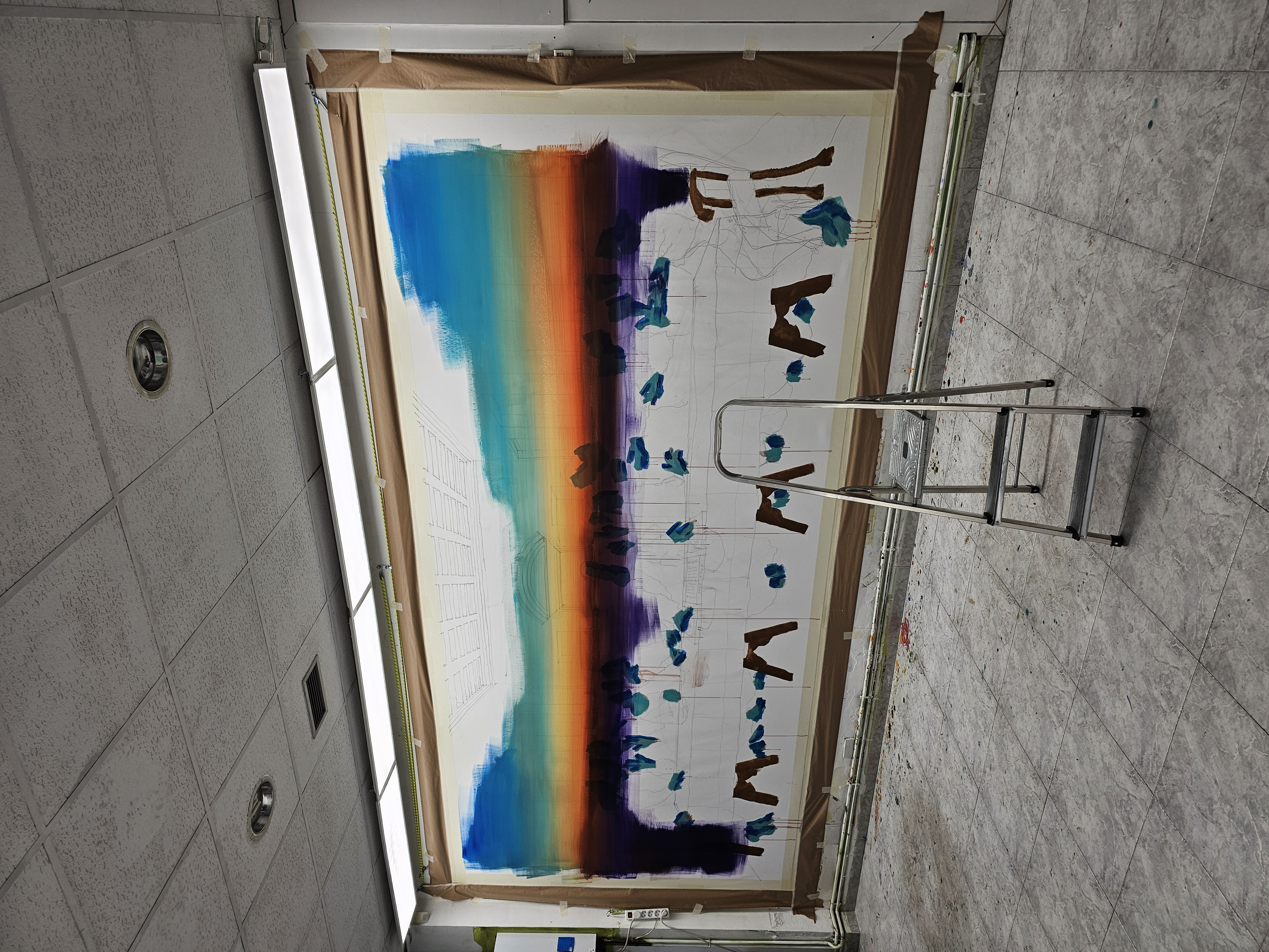 New Monumental Figurative Painting in Progress